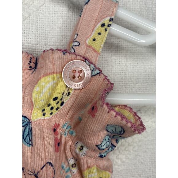 Limited Too Baby Girls Lemon Floral Pants Romper 3-6mos - Picture 4 of 6